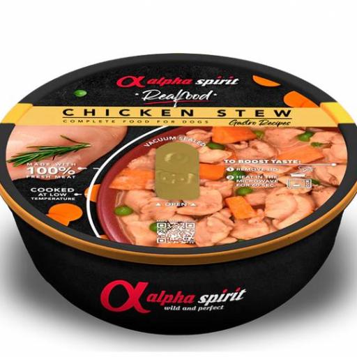 Alpha Spirit ESTOFADO de POLLO para perros (280gr)
