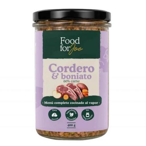 Food for Joe Cordero y Boniato – Menú completo cocinado al vapor  400gr [0]