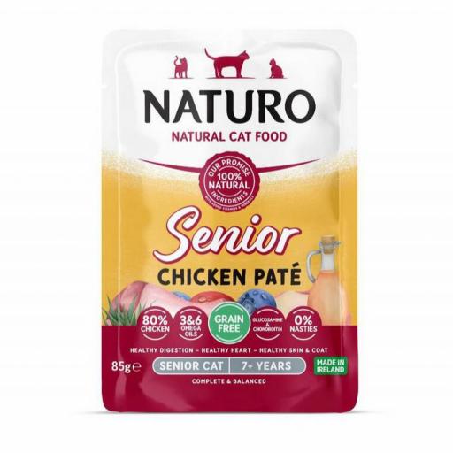 Naturo Paté de Pollo para gato Senior