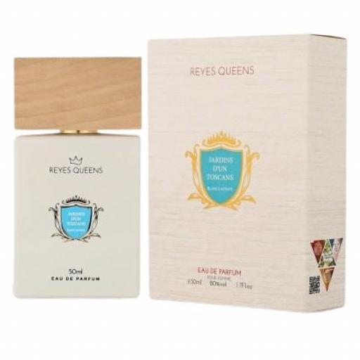 Eau de parfum Jardins D´un Toscans Blanc Laiteux 50 ml. Reyes Queens