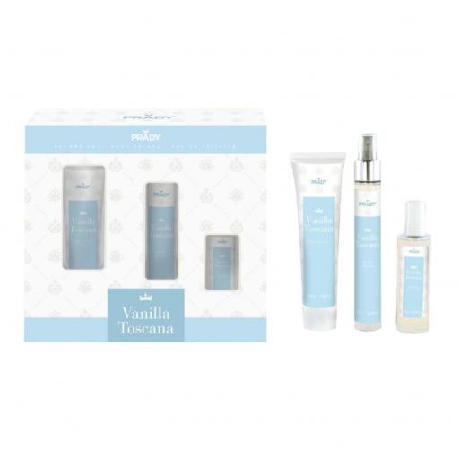 Pack body care Vanilla Toscana, Prady