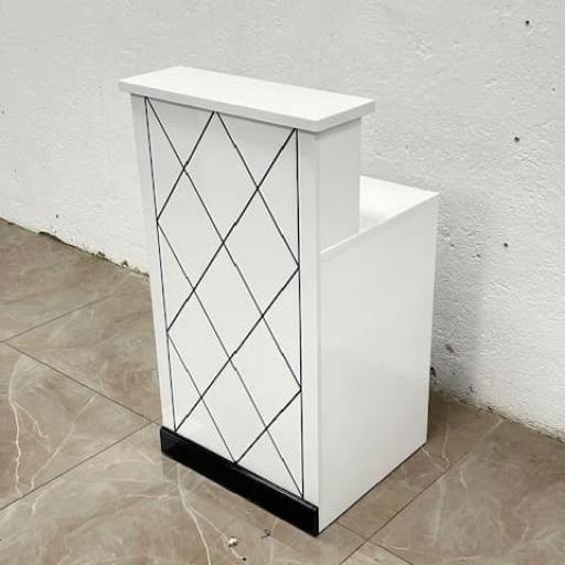 Mostrador Recepcion Peluqueria Estetica Cadiz Blanca