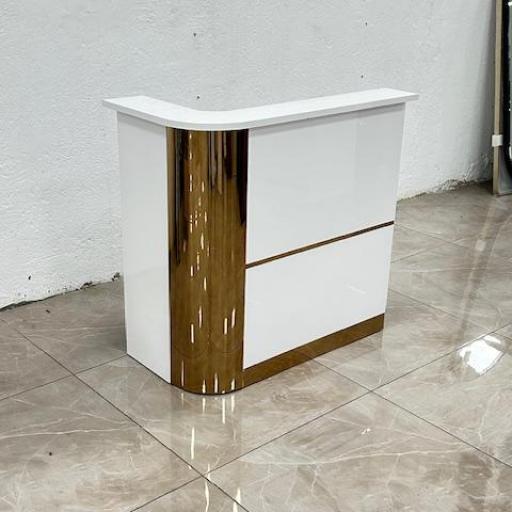 Mostrador Recepcion Peluqueria Estetica Barcelona Blanca