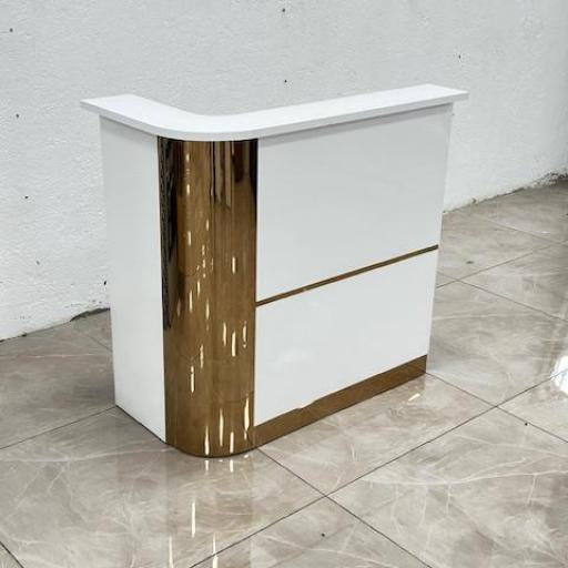 Mostrador Recepcion Peluqueria Estetica Lleida Blanca