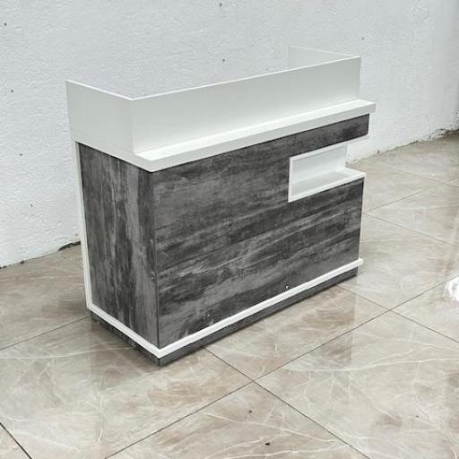 Mostrador Recepcion Peluqueria Estetica Soria Gris