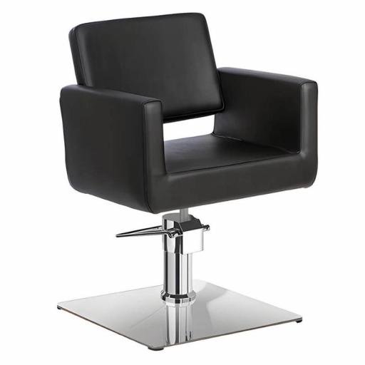 Silla de Peluqueria Aura Base Cuadrada Cromada