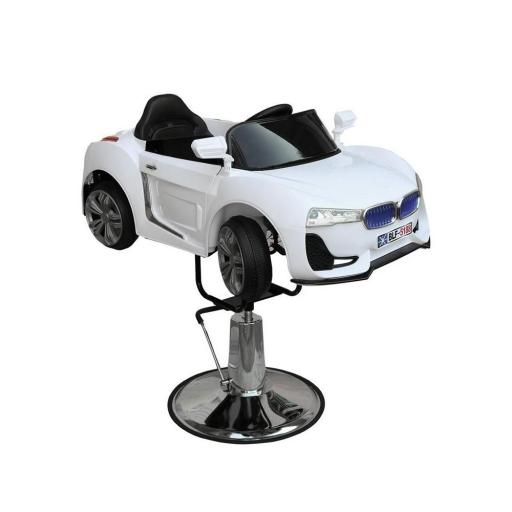 Silla Peluqueria Infantil Dino Blanca