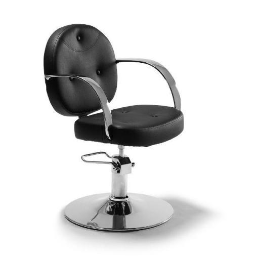 Silla de Peluqueria Perm Base Redonda Cromada