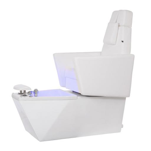 Sillon Pedicura Luna Blanco con Bañera Hidromasaje