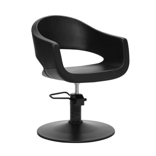 Silla de Peluqueria Blow Negra Base Redonda Cromada [0]