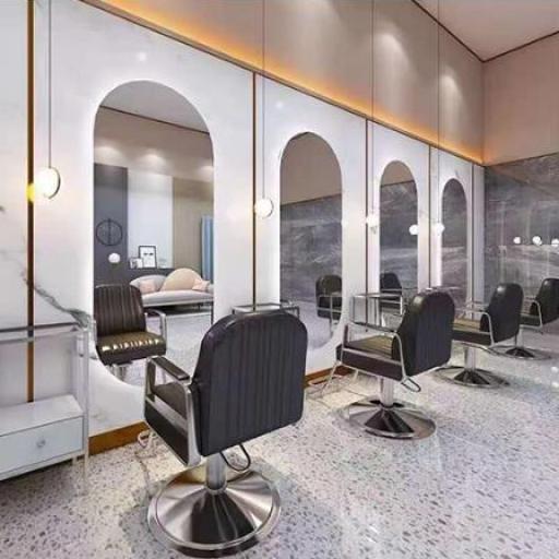 Tocador Peluqueria Barberia Ovalado Sin Marco 