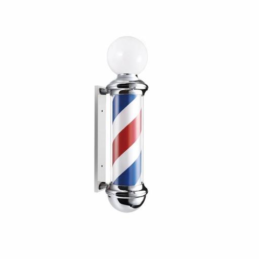 Poste Barbero Plateado Dagwo con Luz