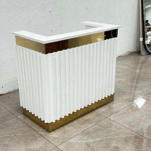 Mostrador Recepcion Peluqueria Estetica Palencia Blanca