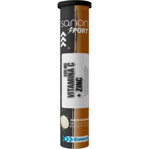 SANON VIT C + ZINC 20 COMP EFERV. NARANJA