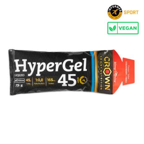 CROWN HYPERGEL 45 SABOR FRESA CON CAFFEINA