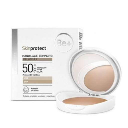 BE+ SKINPROTECT COMPAC MINERAL SPF50 P/ OSCURO