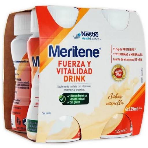 MERITENE DRINK VAINILLA 4 U 180 ML 
