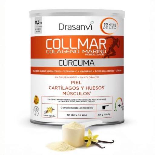 DRASANVÍ COLLMAR COLÁGENO MARINO CÚRCUMA 300GR | SABOR VAINILLA