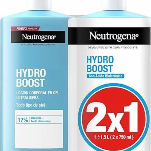 NEUTROGENA HB LOCION CORP GEL 750ML 1+1U