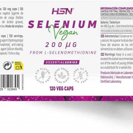 HSN SELENIUM 200MCG 120 CAPSULAS [1]