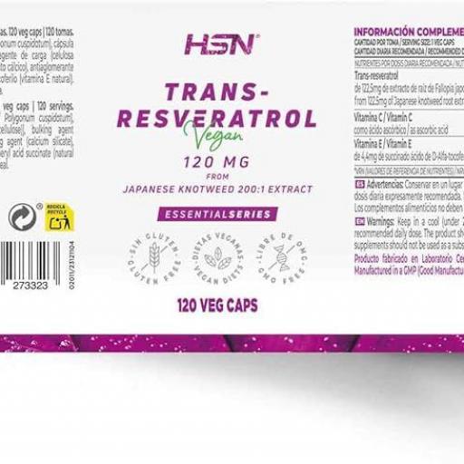 HSN TRANS RESVERATROL 120 MG 120 CAPSULAS [1]