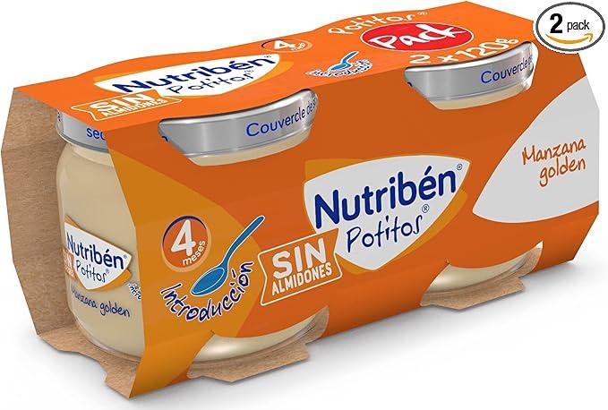 NUTRIBEN POTITOS MANZANA GOLDEN 2 U 120 G