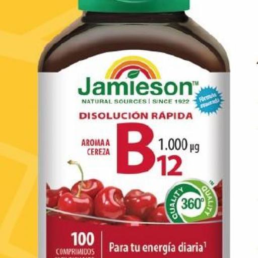 JAMIESON VITAMINA B12 1000MCG 100 COMP SUBLINGUALES
