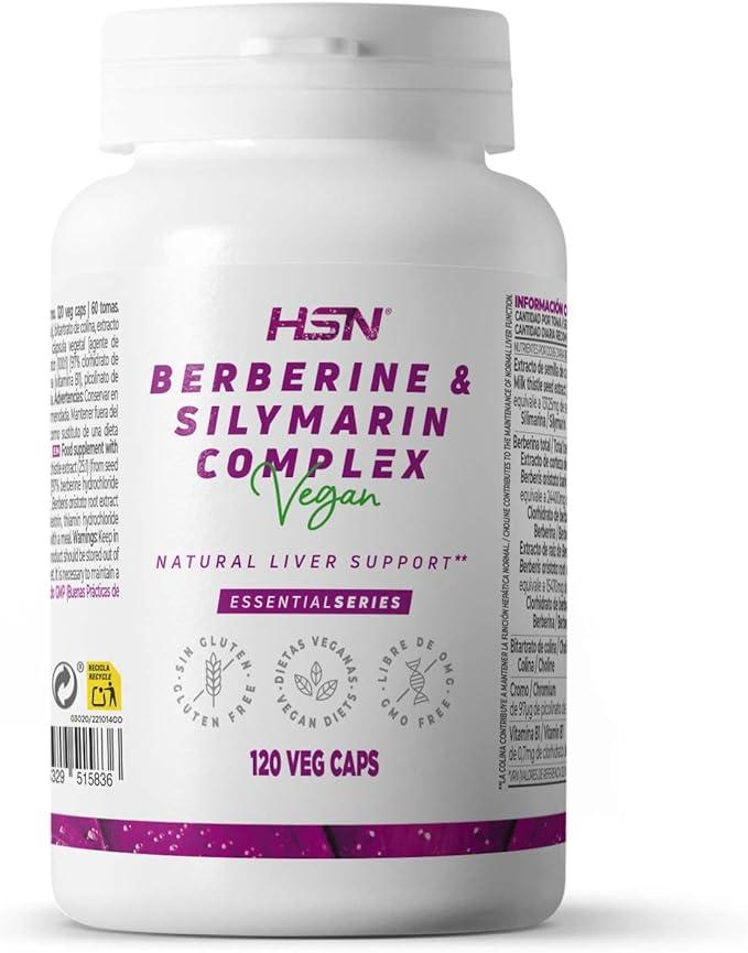HSN BERBERINA 175MG + CARDO MARIANO +SILIMARINA 120 CAPS