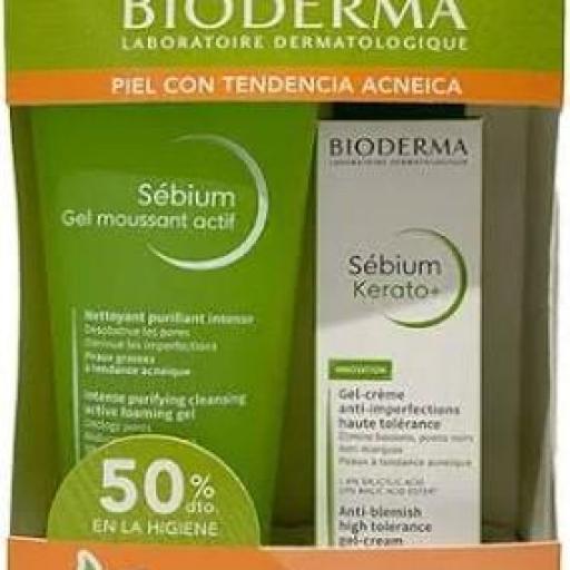  BIODERMA PACK SÉBIUM GEL ACTIF 200 ML + KERATO + 30 ML
