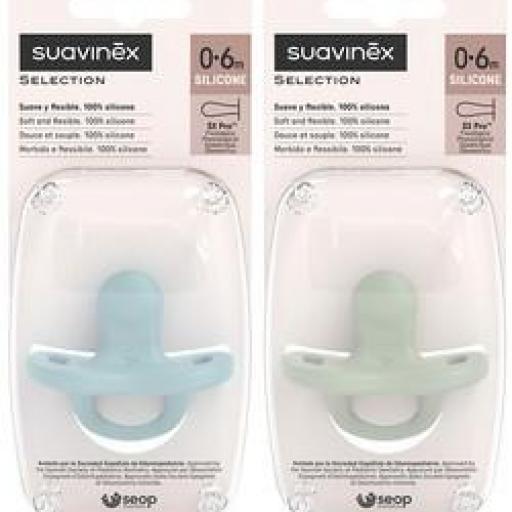 SUAVINEX CHUPETE 0-6 M ANATOMICO TODO SILICONA