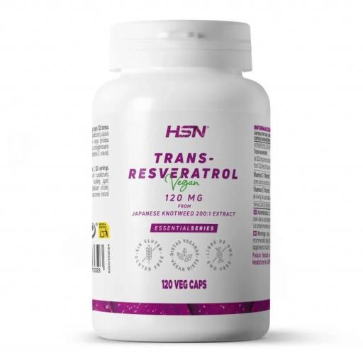 HSN TRANS RESVERATROL 120 MG 120 CAPSULAS