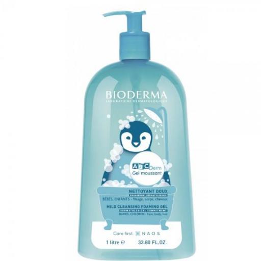 BIODERMA ABCDERM GEL MOUSSANT 1L