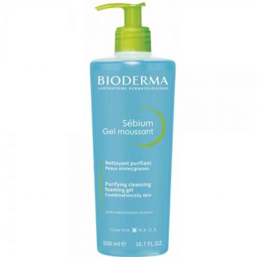 BIODERMA SÉBIUM GEL MOUSSANT 500 ML