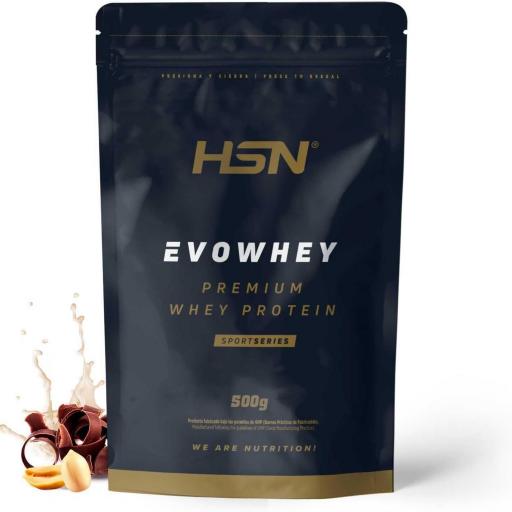 EVOWHEY PROTEIN 500G CHOCOLATE Y CACAHUETE 