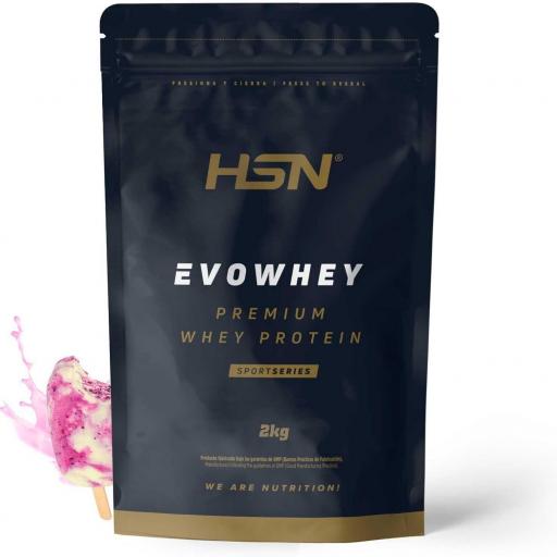 EVOWHEY PROTEIN 500G HELADO DE VAINILLA Y FRAMBUESA
