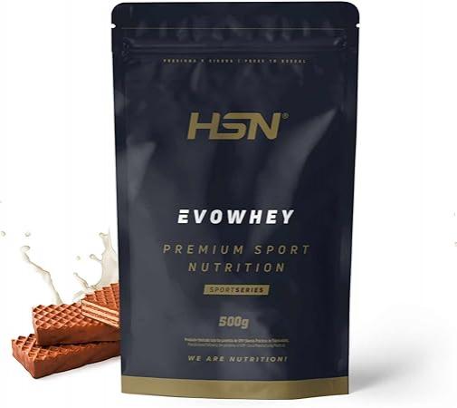 HSN EVOWHEY PROTEINA BARQUILLO DE CREMA AVELLANA 500G