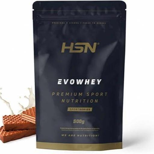 HSN EVOWHEY PROTEINA BARQUILLO DE CREMA AVELLANA 500G [0]