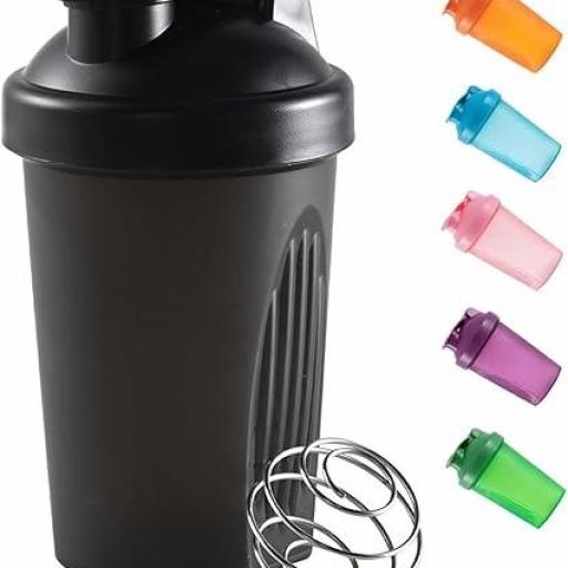 HSN PRO SHAKER BOLA MEZCLADORA NARANJA Y BLANCO 400ML