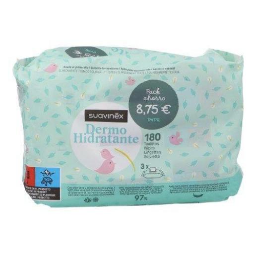SUAVINEX BABY TOALL DERMOHIDRATANTES 60U PACK 3
