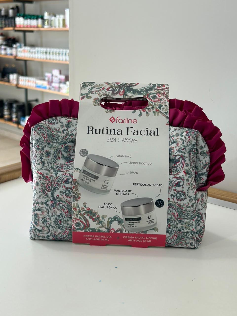 FARLINE NECESER RUTINA FACIAL ANTIEDAD DÍA Y NOCHE