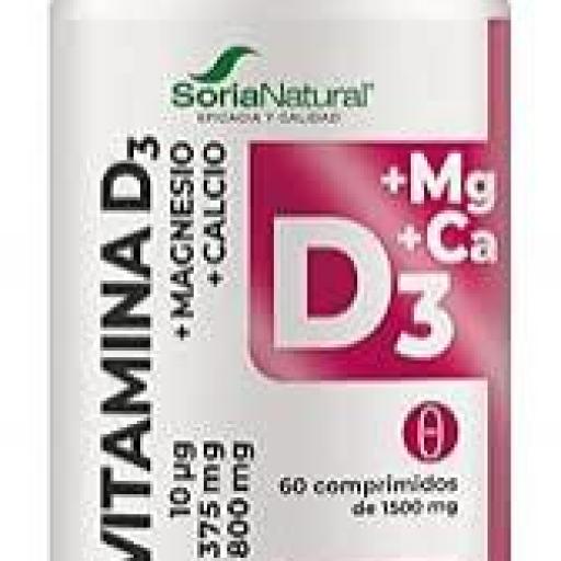 SORIA NATURAL VITAMINA D3+MG 60 COMP.