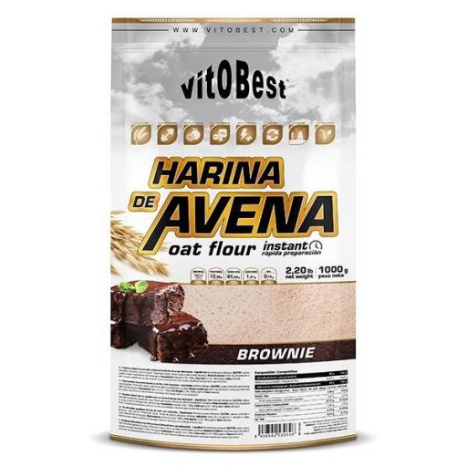 VITOBEST HARINA DE AVENA 1KG BROWNIE [0]