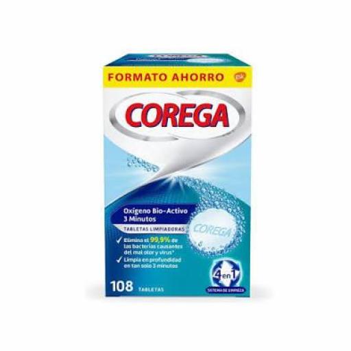 COREGA OXÍGENO BIO-ACTIVO 3 MINUTOS 66 TABLETAS