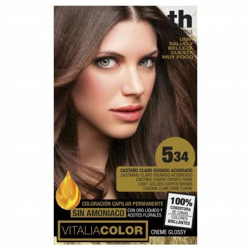 TINTE VITALIA Nº5 (34) CASTAÑO CLARO DORO ACOBRADO
