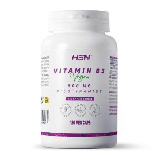 HSN VITAMINA B3 (NICOTINAMIDA) 500 MG 120 CAPSULAS 