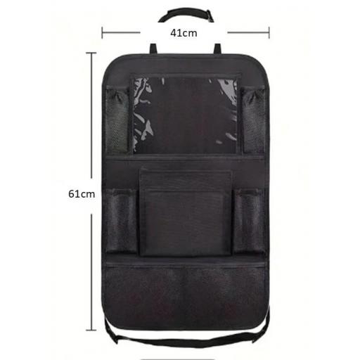 Pack de 2 organizadores para Respaldo de Asiento de Coche con y sin mesa plegable. [1]