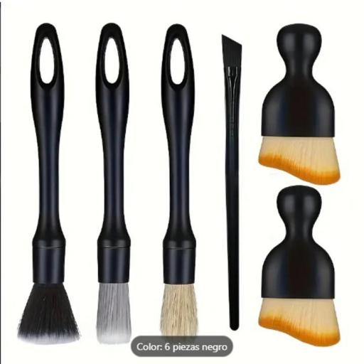 ​Set de 6 cepillos ultra suaves para detailing de coches  [0]