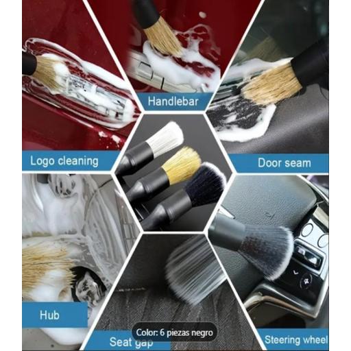 ​Set de 6 cepillos ultra suaves para detailing de coches  [2]