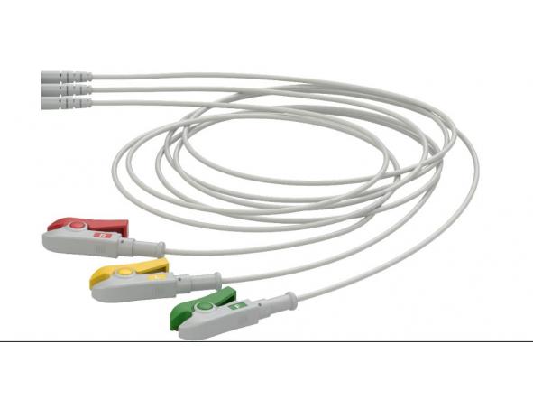 Cable ECG Kit clamp 3 Leads Dräger Multimed [1]