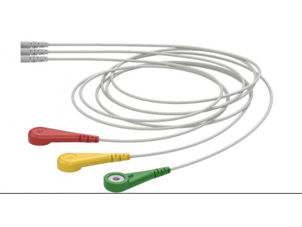 Cable ECG Kit de 3 leads snap 3 leads Dräger Multimed Plus [1]